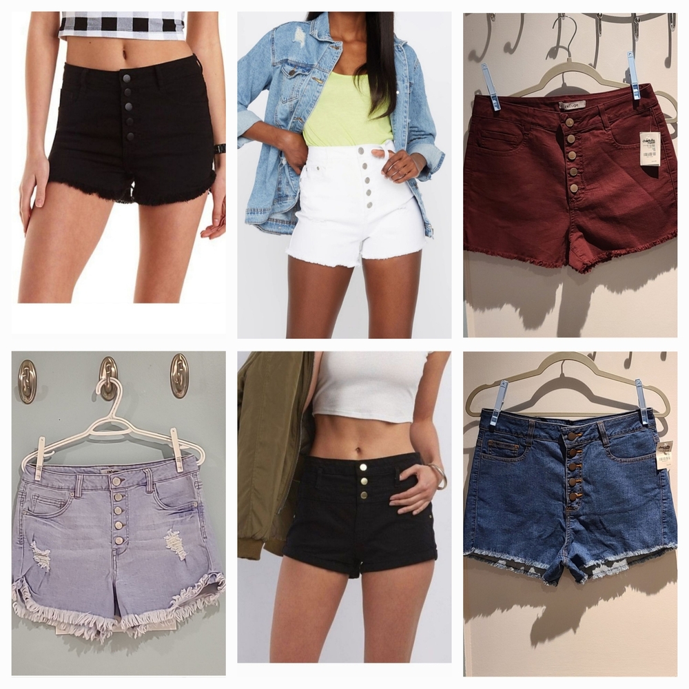 Refuge High Waisted Denim Shorts Bundle Of 6
